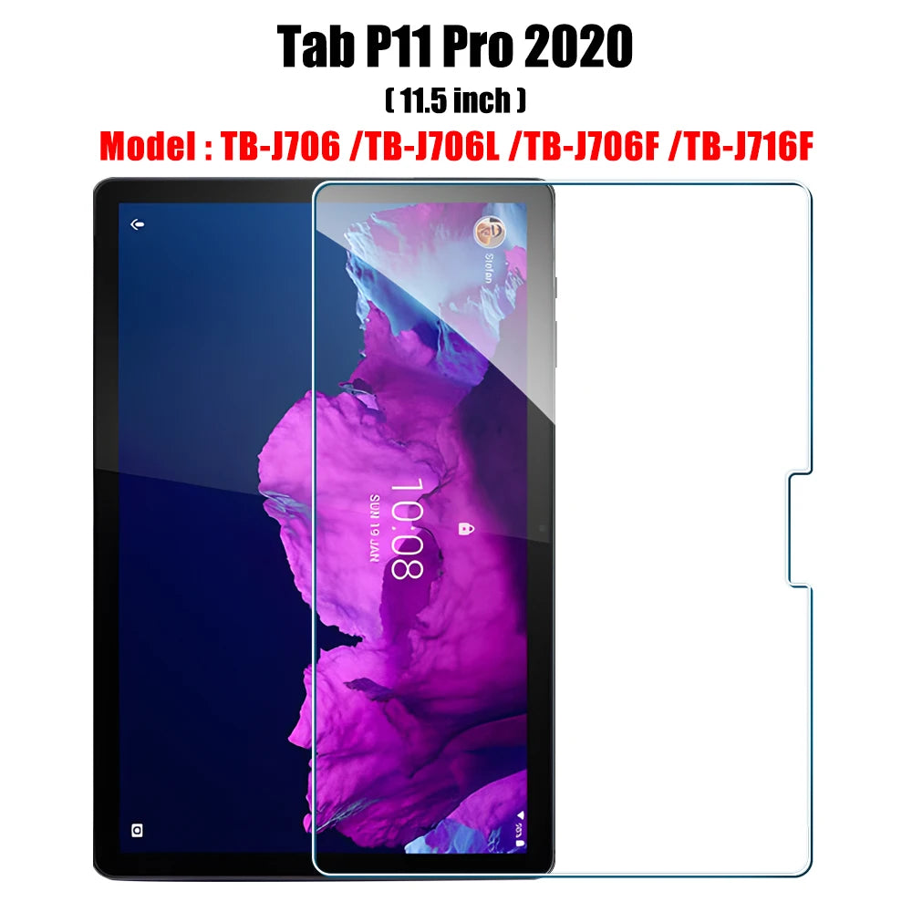 2PCS Screen Protector Tempered Glass for Lenovo Tab M10 Plus 3rd 2nd 1st Gen M11 P11 Pro Tablet Lenovo Film