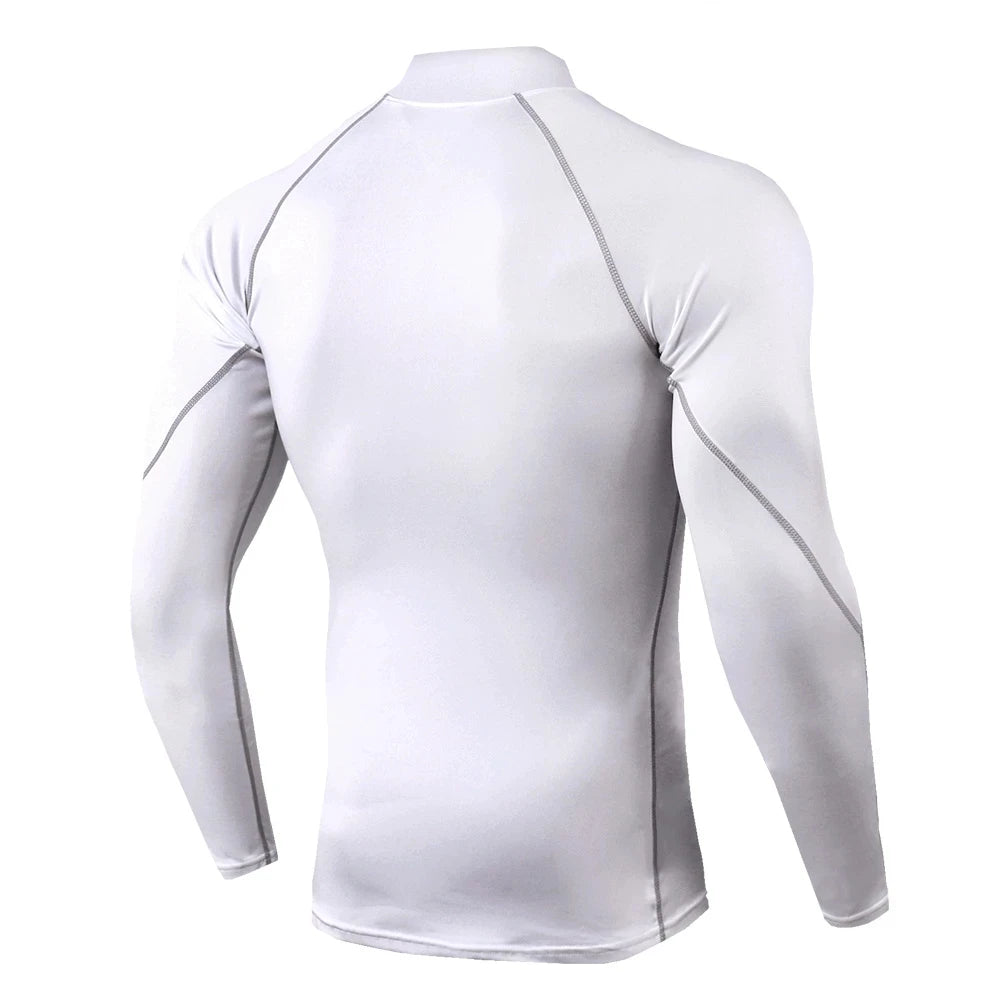 Men Running T shirt Quick Dry Bodybuilding Sport Shirt Long Sleeve Compression Top  Fitness Tight Rashgard Gym T-Shirt Men
