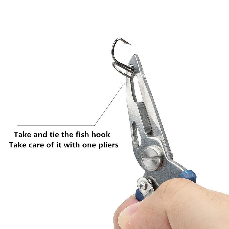 Fishing pliers, fishing line cutter, scissors, mini fishing hook remover, multifunctional tool, outdoor bass fishing line