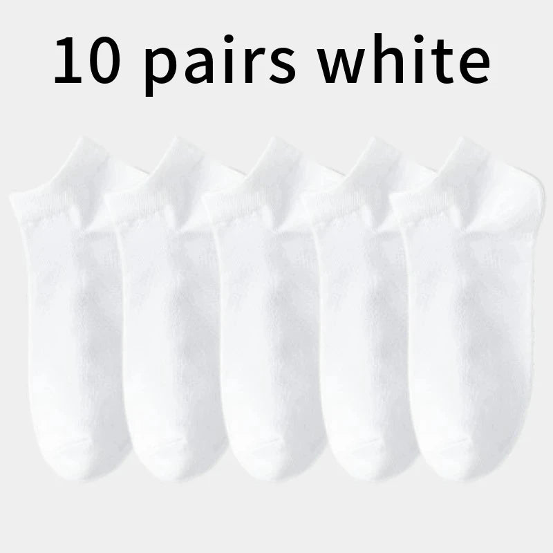 10/5/3pairs Breathable Con Sports Stockings Men Bamboo Fiber Autumn and Winter Men Socks Sweat Absorption Deodorant Business Sox