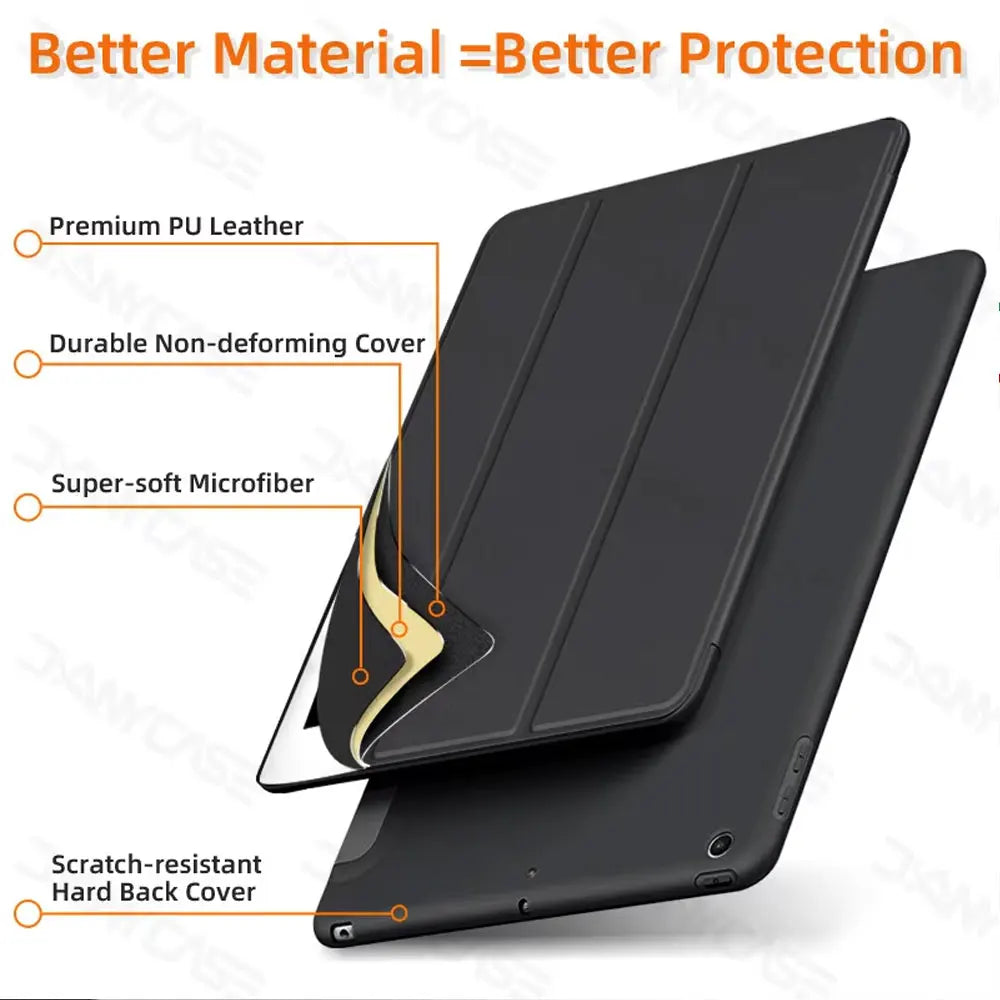 For iPad Case For Air 11 13 M2 2024 Pro 11 13 For Pro 11 12.9 10th Gen Air 10.9 iPad 5/6th 9.7 10.5 7/8/9th 10.2 Mini 6 Cover