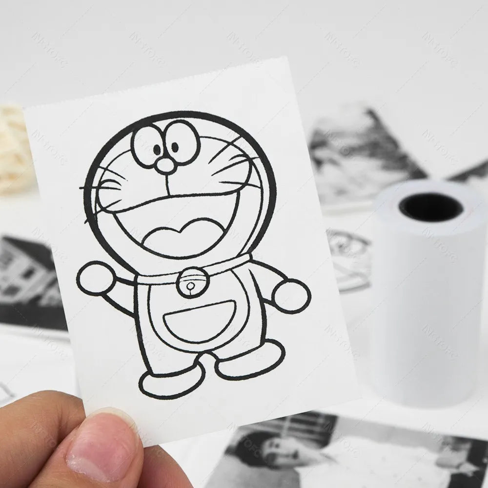 12 Rolls Kids Instant Camera Refill Print Paper 5Rolls Coreless Thermal Print For 57mm Portable Mobile Receipt Photo Printer