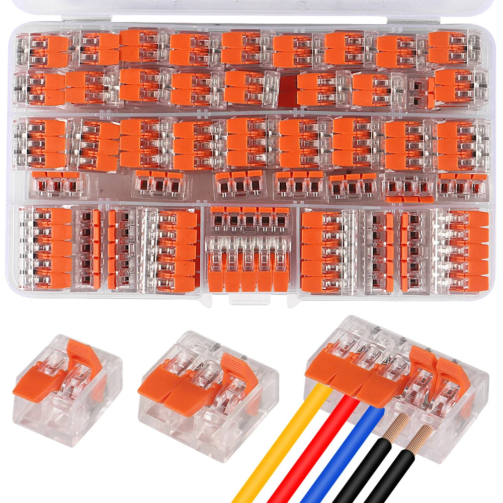 10-75 Pcs Orange Universal Type Quick Plug-in Terminals,Electrical Equipment Connectors,Wire Connector Terminals,250V/32A