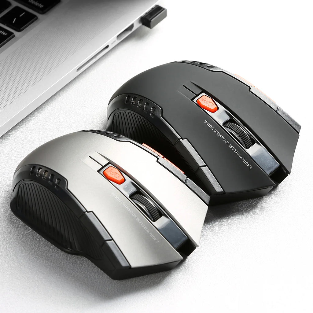 2.4GHz Wireless Mouse Adjustable DPI Mouse 6 Buttons Optical Gaming Mouse Gamer Wireless Mice with USB Receiver for Computer PC