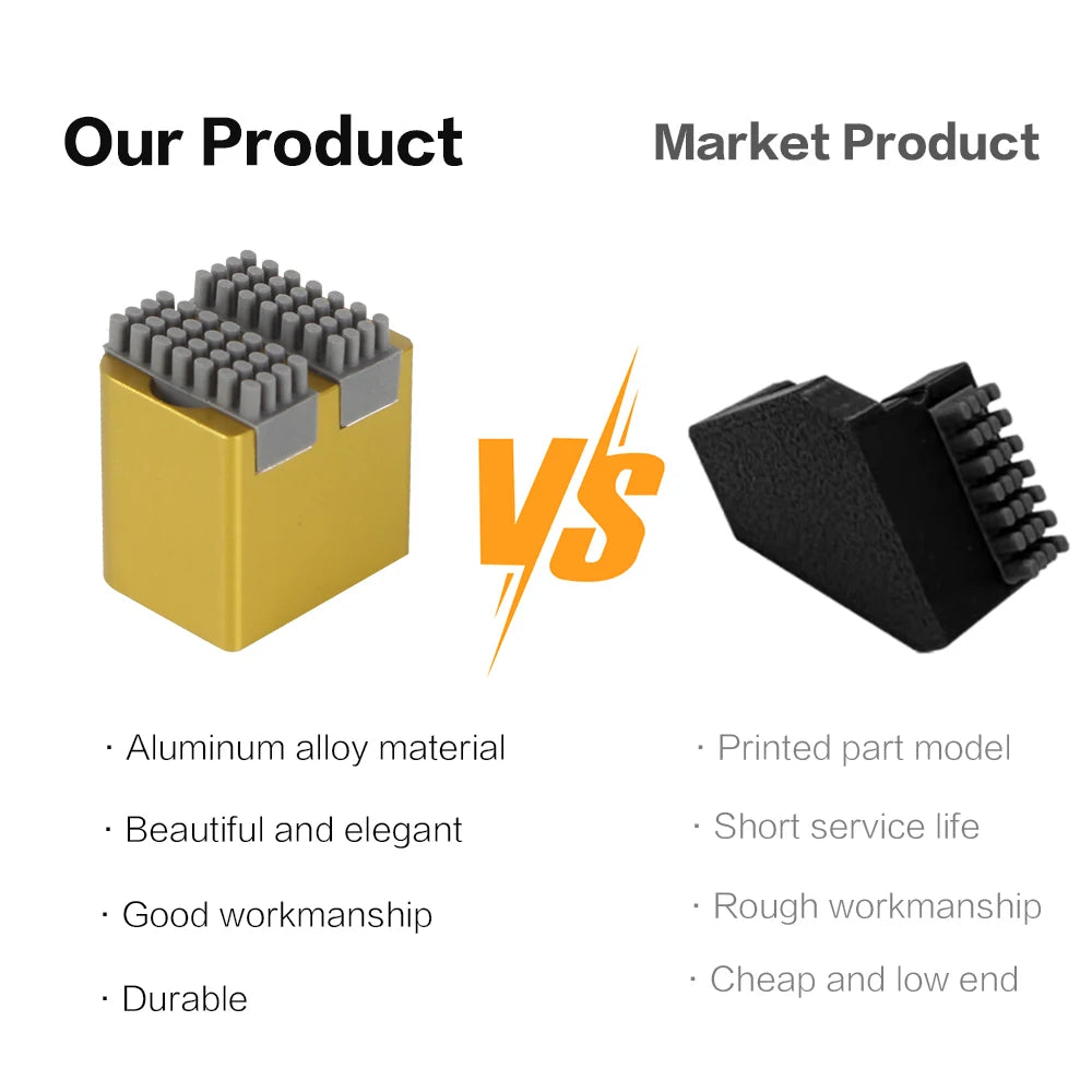 For Bambu Lab X1 P1S Series Nozzle Brush BambuLab Wiper Silicone Brush Mounted Scrubbers Print Head Cleaner Printer Head Wiping