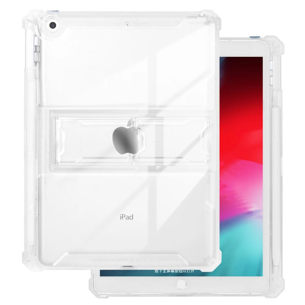 For iPad Case 2022 Pro 11 10th Generation 10.9 Air 5 4 10.2 7/9th 2021 Mini 6 10.5 2018 9.7 5th 6th 12 9 Transparent Cover Funda