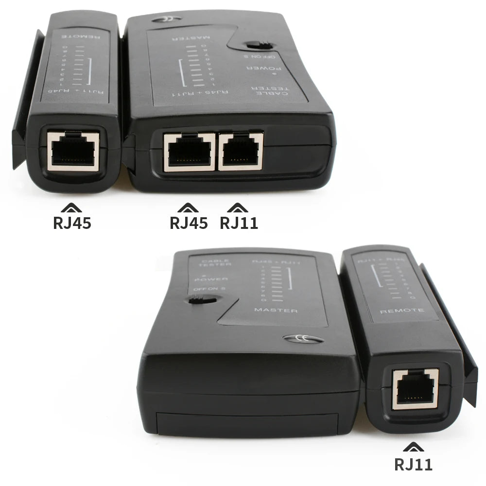 Network Ethernet Cable Tester for LAN RJ45 Cat5 Cat5e Cat6 Cat6a Cat7 UTP/Shielded Cable and RJ11 RJ12