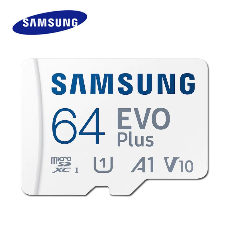 SAMSUNG EVOPlus 64GB U1 V10 A1/128GB 256GB 512GB U3 V30 A2 MicroSD Memory TF Card microSDXC UHS-I C10 Read Speed up to 160MB/s