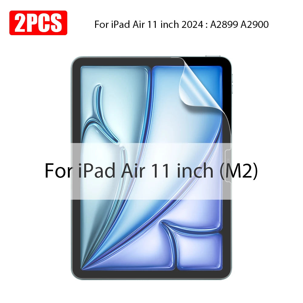 2PCS Paper Film Like For Ipad 10 10th Pro 13 M4 12.9 2025 Screen Protector For Ipad Air 11 5 4 M3 M2 A16 9th Generation Mini 6 7