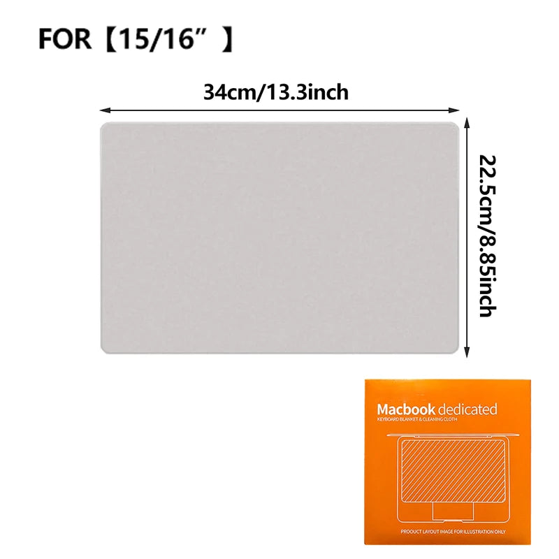 Screen Keyboard Protection Microfiber Liner Cleaning Cloth For MacBook Pro 13" 14" 15" 16"and MacBook Air 13"