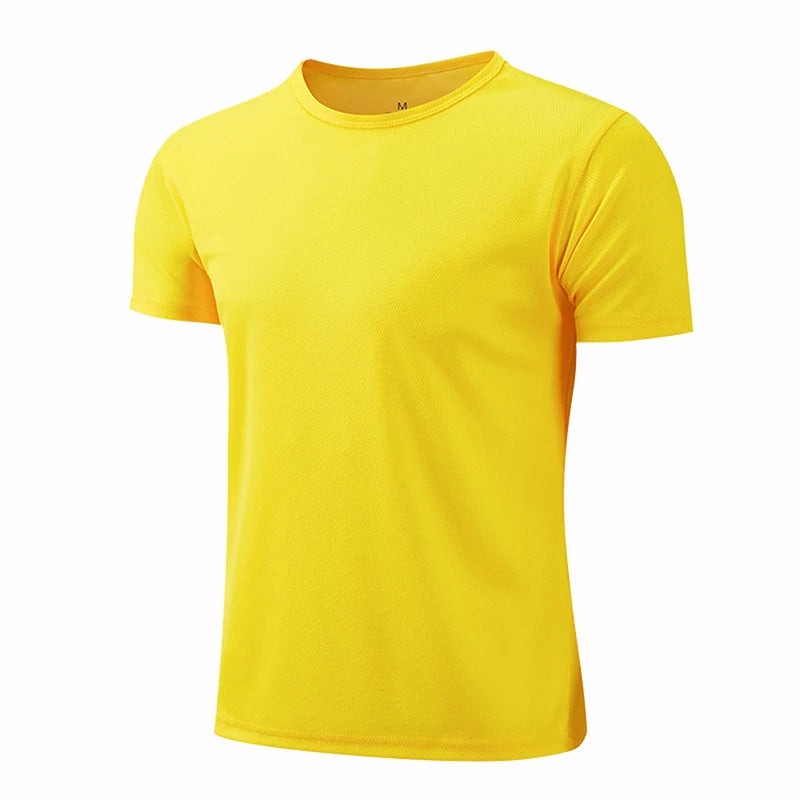 1/5 Pcs Men's Solid Color Waffle Sports Short Sleeve Fitness Running Jogging Base Clothes Joker Comfort License Training Shirt