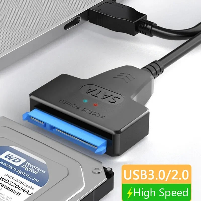 Coolcirc USB 3.0 To Sata Cable For 2.5 Inch External HDD SSD Hard Drive Adapter SATA To USB Hard Disk Adapter Cable