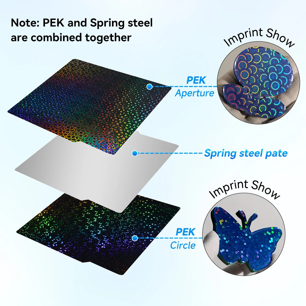 Bambu Lab Build Plate X1carbon PEI Plate smooth bamboo plate lab 257x257mm build plate A1 X1 For bambu lab P1S P1P smooth pei