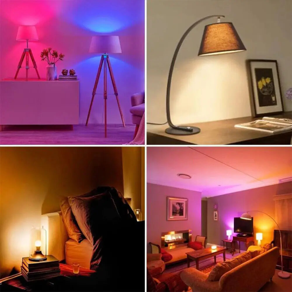 E27 RGB LED Light Bulb White Lamp Spotlight 220V with IR Remote Control Color Changing Multicolor for Bedroom Party Home Decor