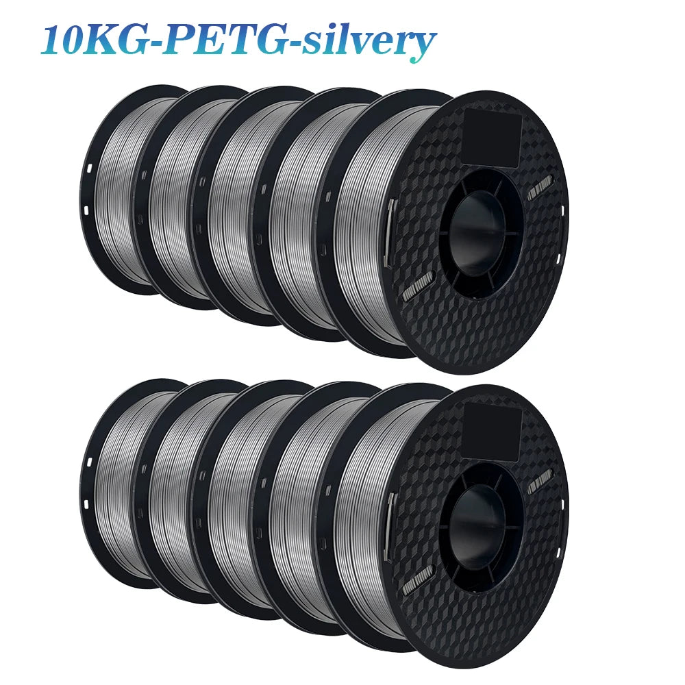 10KG PLA Filament PETG 3d Filament 1.75mm For 3D Printer Filament 10rolls/set Mixed colors and materials FDM Printing Fast Ship