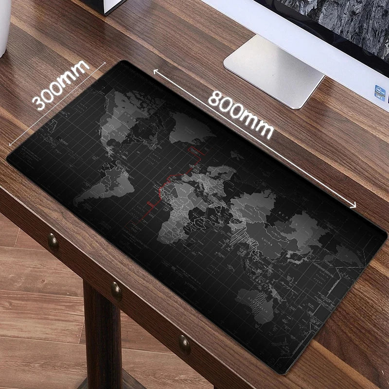 Map Mouse Pad Large Map Desk Mat Protector Gaming Mousepads Office Table Decor Keyboard Long Padding Notebook Computer Gamer Mat