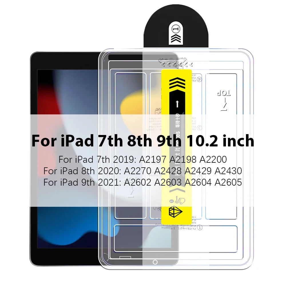 Screen Protector Tempered Glass For Ipad Pro 13 11 M4 12.9 A16 10 9 10th 9th Generation Air 5 4 3 M3 M2 Mini A17 7 6 Accessories
