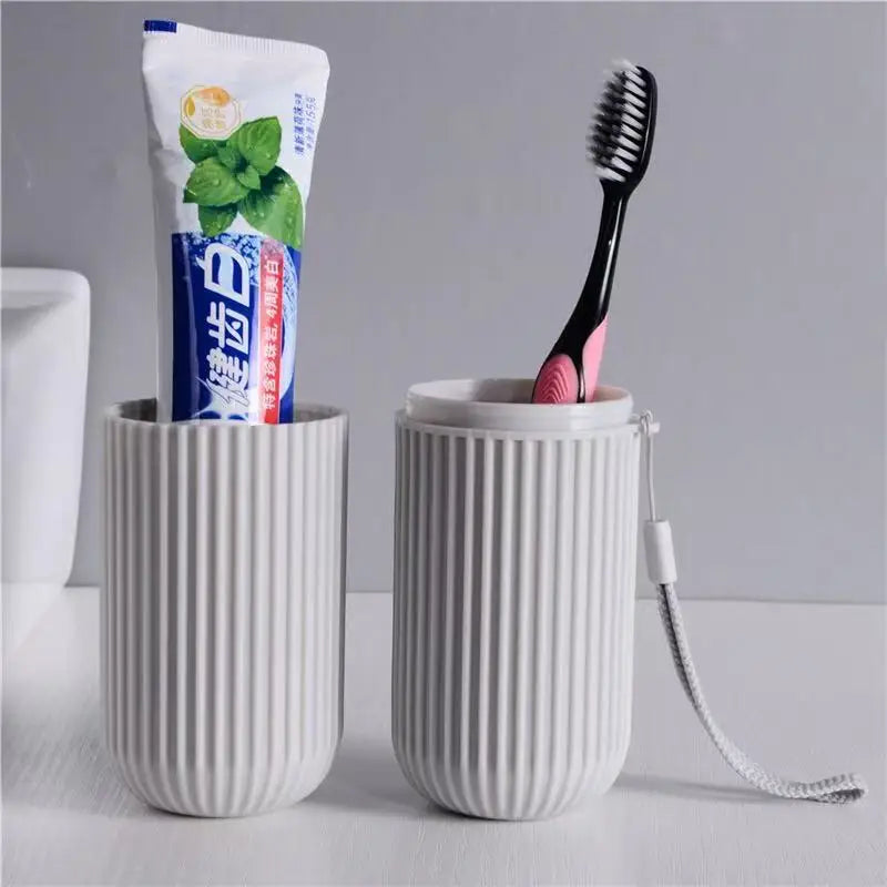 Portable Toothpaste Toothbrush Protect Holder Case Travel Camping Storage Box Organizer Travel Toiletries Storage Cup New Creat