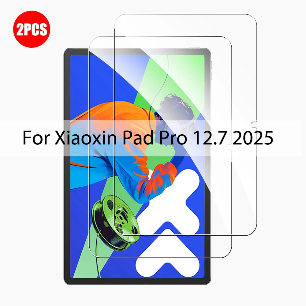 2PCS Tempered Glass For Lenovo Xiaoxin Pad Pro 12.7 2023 2025 2022 Screen Protector For Xiaoxin Pad 2024 11 inch Film