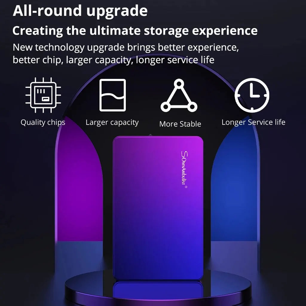 SomnAmbulist HDD 2.5Inch Portable External Hard Drive 250GB 320GB 500GB 1TB USB3.0 Storage Compatible for PC Laptops TV PS4 Xbox