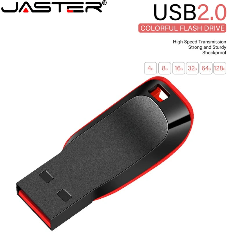 Creative Gift USB Flash Drive 128GB 64GB Plastic Memory Stick 32GB 16G Black Pen Drive 8G 4G Light USB Stick For TV Audio Laptop