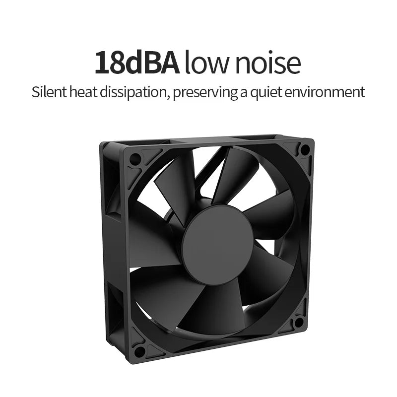 120x120x25mm 80x80x25mm 12V USB Power Cooling Case Fan For Receiver DVR Xbox TV Box Router