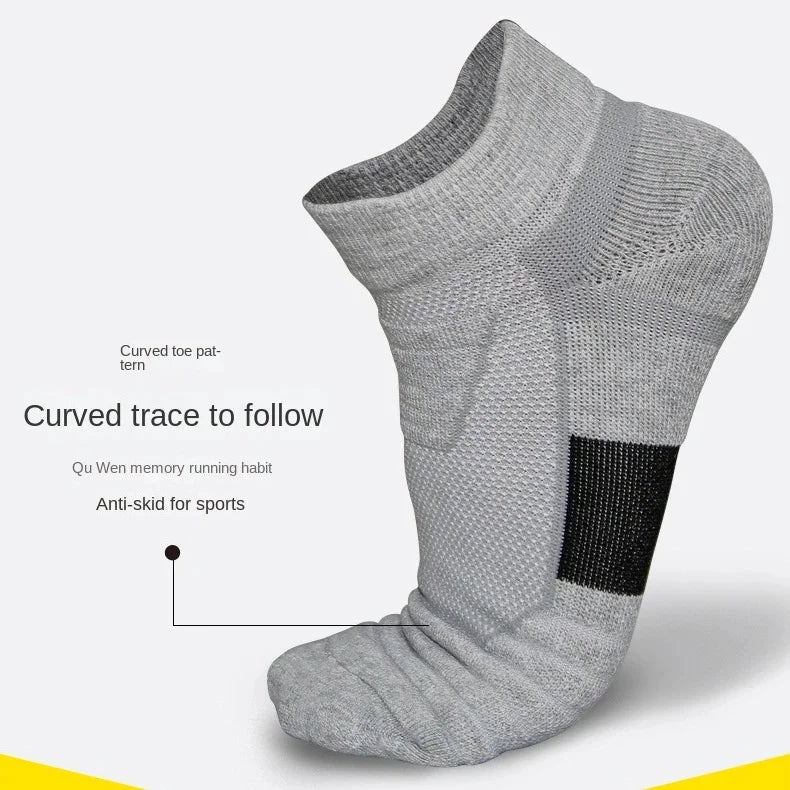 3 Pairs Men's Comfort Fit Cushion Performance Athletic Crew Socks For Outdoor Sports