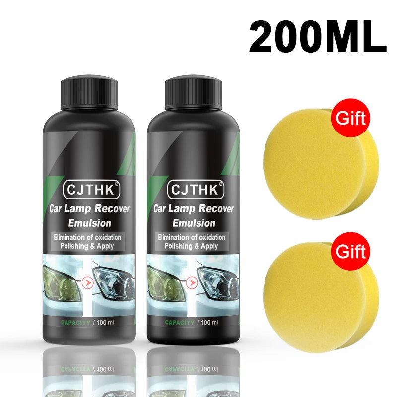 Car Headlight Polishing Agent Scratch Remover Repair Headlight Renewal Polish Liquid Headlights Restoration Kit Auto Accessories