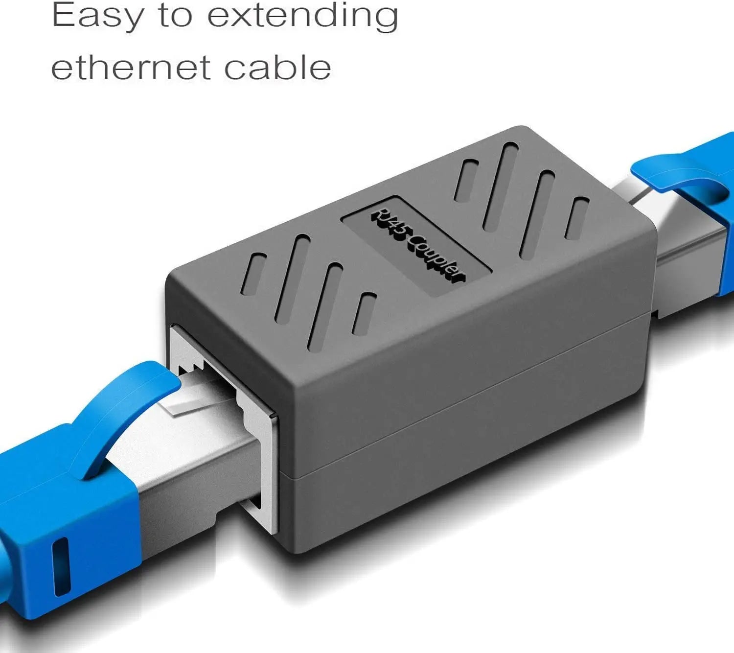 Ethernet Cable Extender,RJ45 cat 5 cat 6 cat6a  cat 7 cat 8 Coupler, Extender Connector - Ethernet Coupler Female to Female