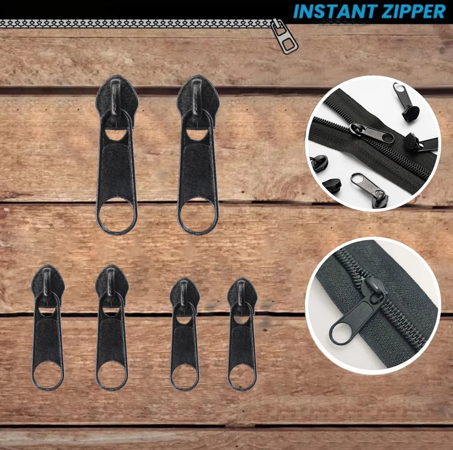 3 Sizes Universal Instant Fix Zipper Repair Kit Replacement Zip Slider Teeth Rescue Sewing Clothes Bag Zippers Tool Accessories