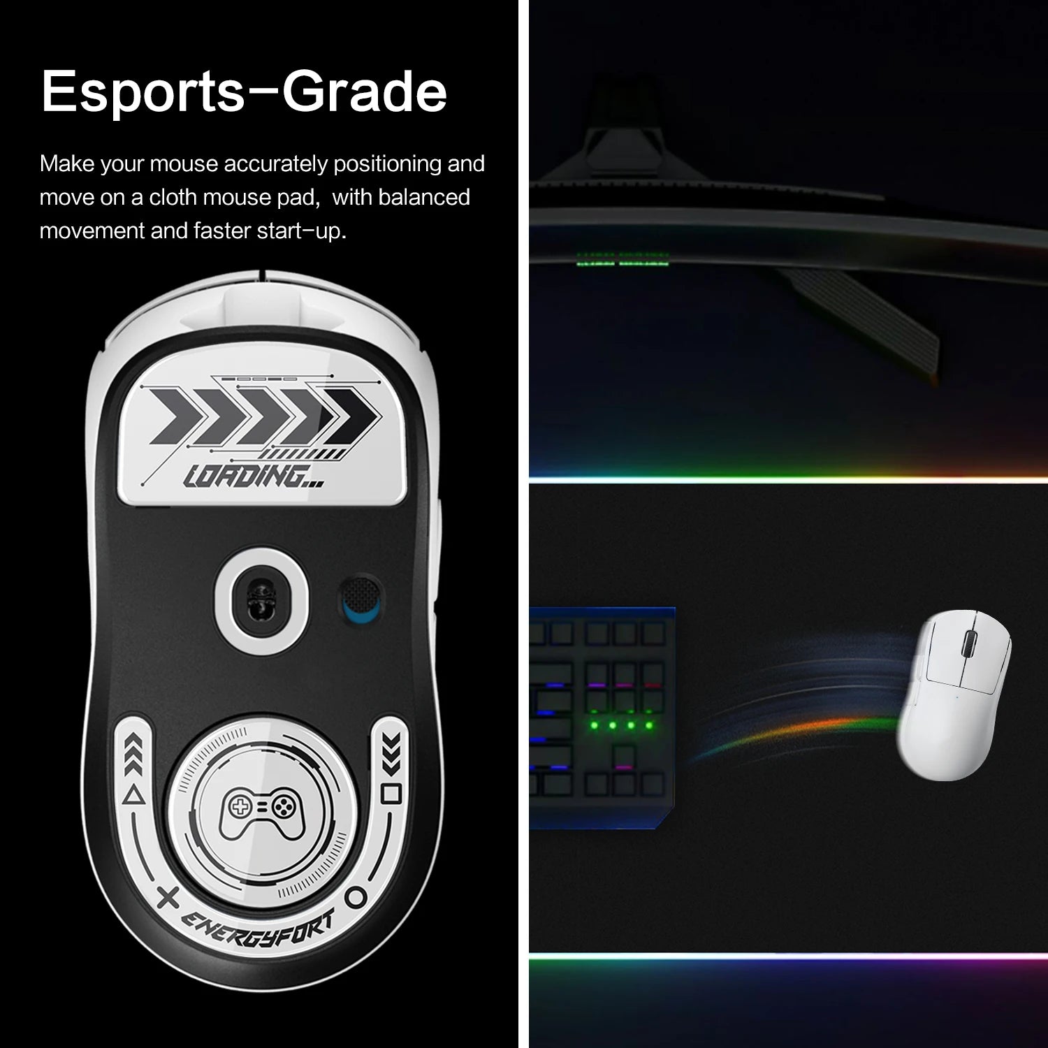 Mouse Feet Skates for Logitech G Pro X Superlight 2 Wireless Gaming Mouse Rounded Curved Edges Glass Mouse feet Replacement