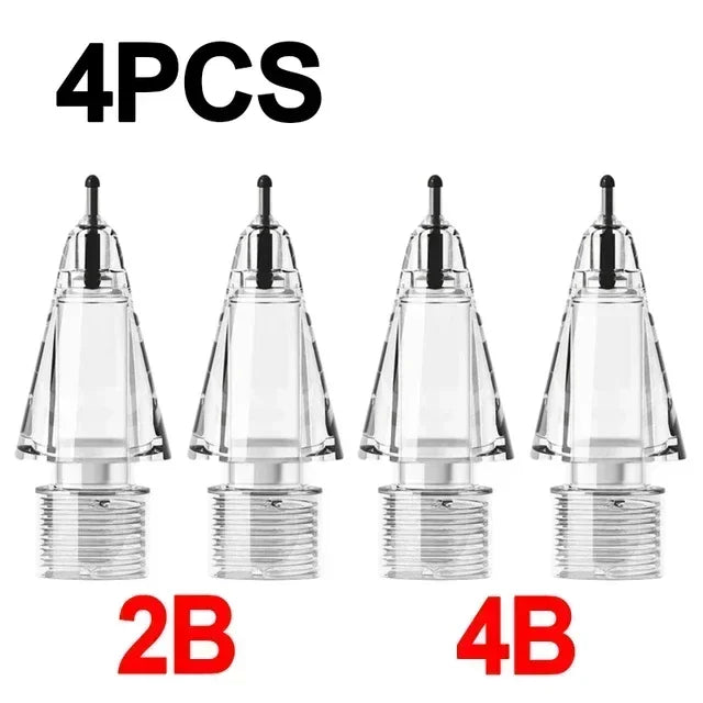 4X Replaceable Pencil Tips for Apple Pencil 1 2 Gen Soft Silicone Protective Cap Touch Screen Stylus Pen Nibs for IPencil 1 2