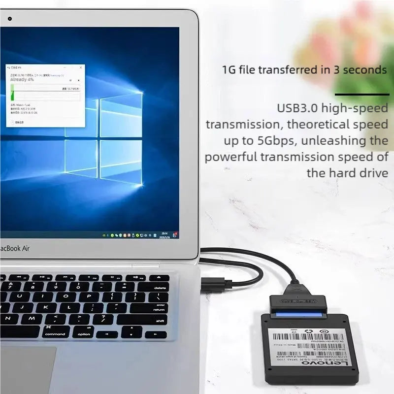 Sata To USB 3.0 Adapter Cable USB To SATA 3 Cable Support 22 Pin 2.5 Lnche External HDD SSD Hard Disk Computer Connector Fit
