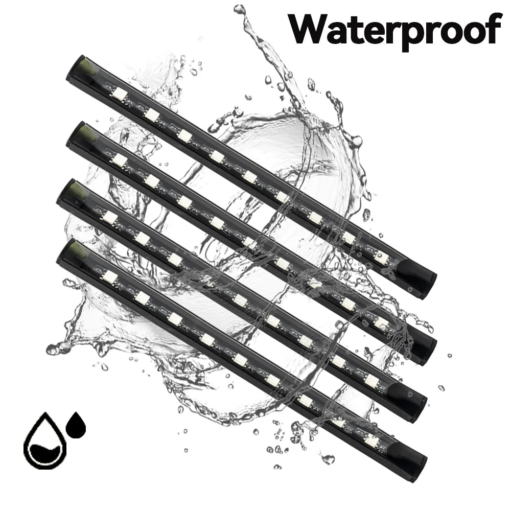 LED Car Foot Light Remote/Voice Control Ambient Lamp Auto Decoration 36/48/72 LED Atmosphere Lamp