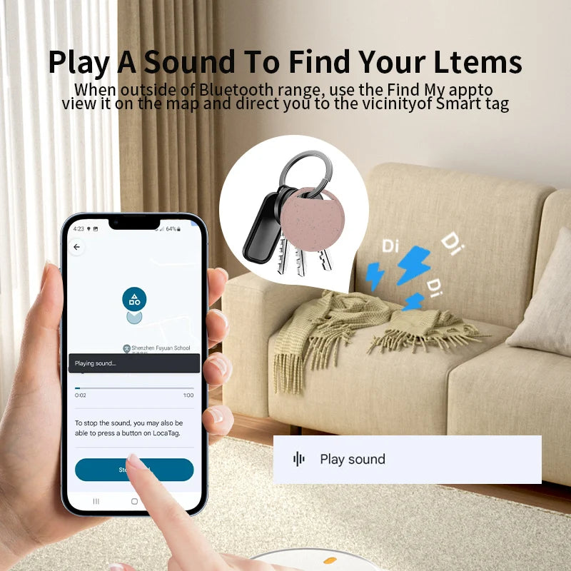 RSH Brand Genuine Bluetooth GPS Tracker For Android Phones Work With Google Find Hub App Pet Key Finder for Xiaomi Samsung Pixel