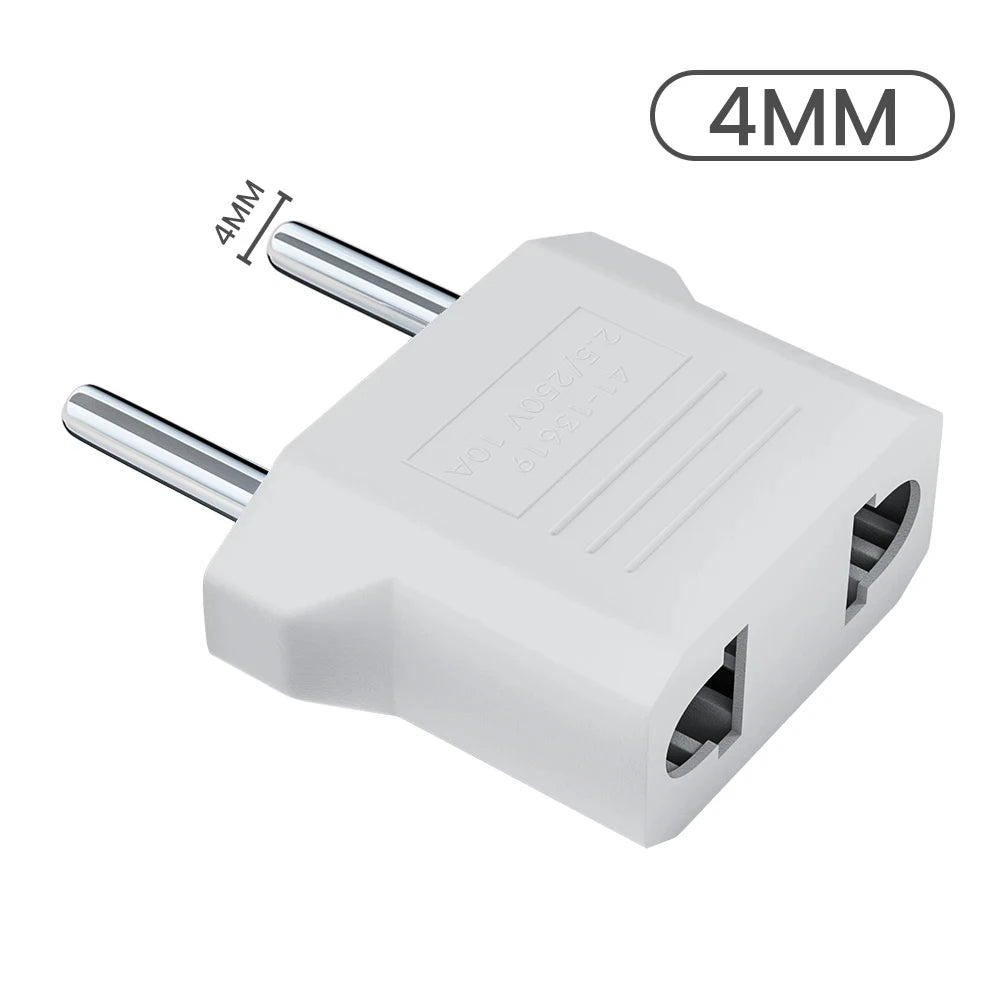 3/5/10Pcs European Euro EU Plug to US USA Plug Socket Travel Charger Converter Adapter Type C Plug Electrical Sockets AC Outlet