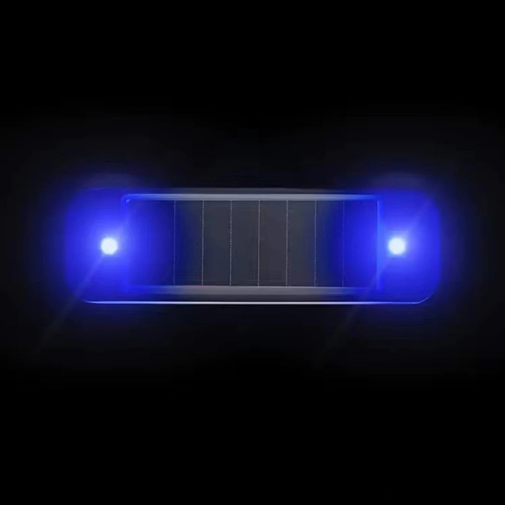 Mini LED Solar Power Car Warning Light Night Security Simulated Alarm Wireless Anti-Theft Caution Lamp Flashing Dummy Alarm Lamp