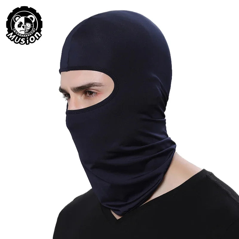 Motorcycle Balaclava Sun Protection Full Face Mask Breathable Mesh Airsoft Mask Balaclava Bicycle Cycling Head Cover Unde