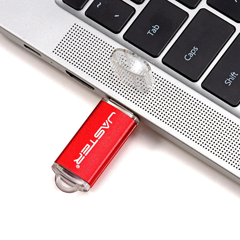 JASTER High speed USB 2.0 Flash Drive Mini plastic pendrive 128M 4GB 16GB 32GB  64GB 128GB With keychain Memory stick Pen Drive