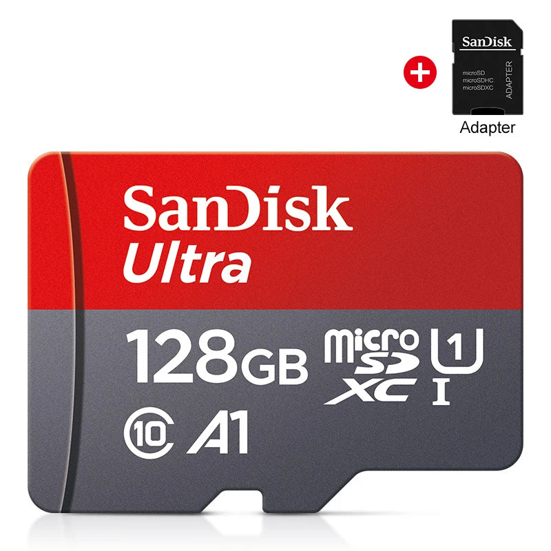 100% Original SanDisk Micro tf Card 256GB 128GB 64GB 32GB A1 Class 10 Memory Card UHS-1 TF Flash Card for Samrtphone/PC