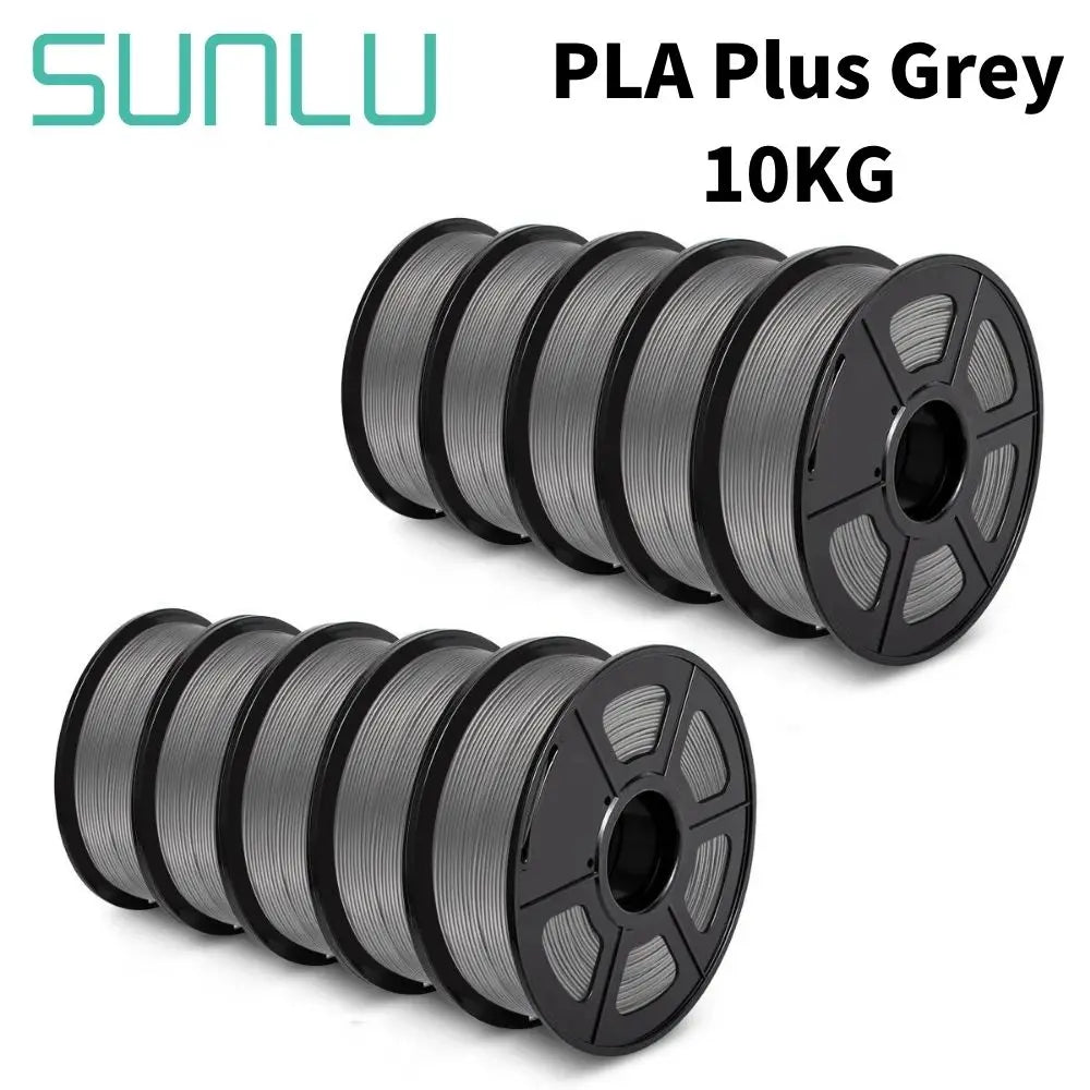 SUNLU PLA PETG PLA Plus Filaments 10 Rolls 3D Filament 1KG/roll 1.75mm 100% Filament Lines Up Neatly For 3D Printing From EU US