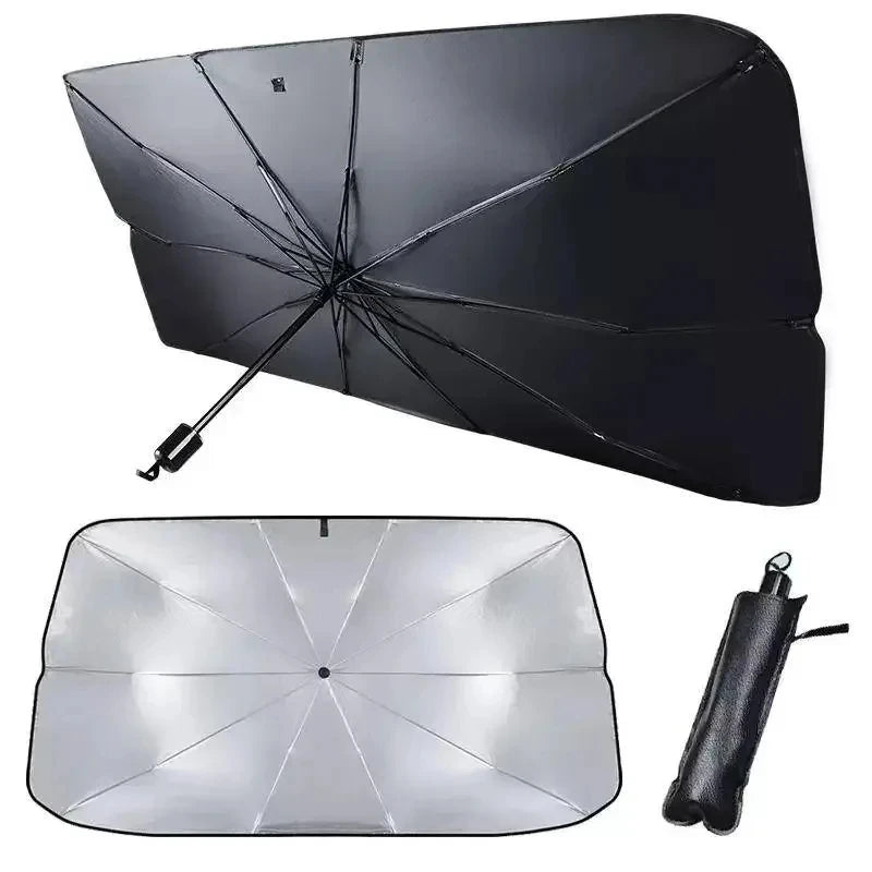 Car Sunshade Windshield Umbrella Front Sun Shade Parasol Foldable Summer Protection Car Heat Insulation Car Accessories