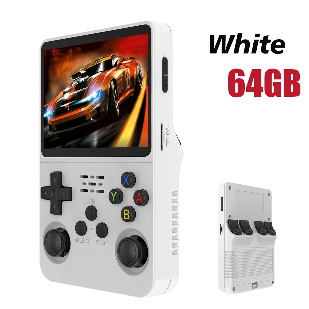 Open Source R36S Retro Handheld Video Game Console Linux System 3.5 Inch IPS Screen Portable Pocket Video Player 64GB Games