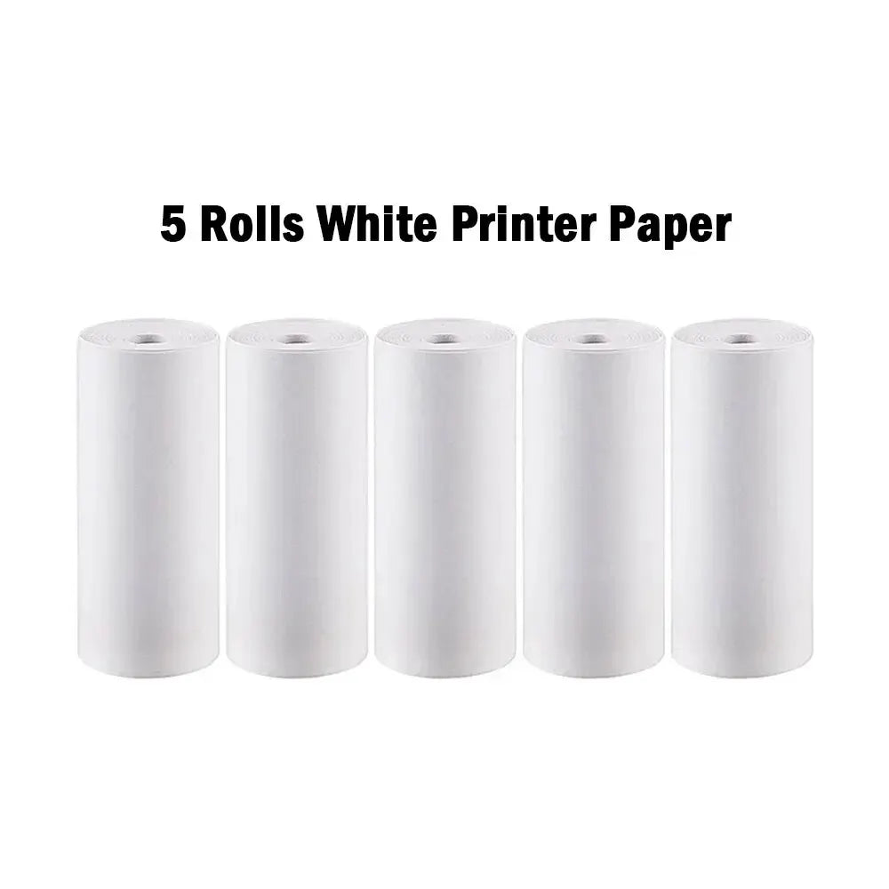 12 Rolls Kids Instant Camera Refill Print Paper 5Rolls Coreless Thermal Print For 57mm Portable Mobile Receipt Photo Printer