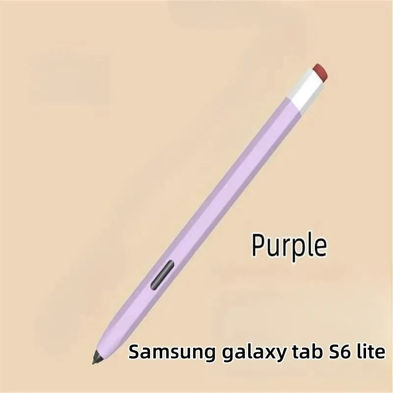 Silicone Pencil Case Tablet Touch Stylus Pen Cover Solid Colour for Samsung Galaxy Tab S6 Lite S7 FE S8 Ultra S9 Plus