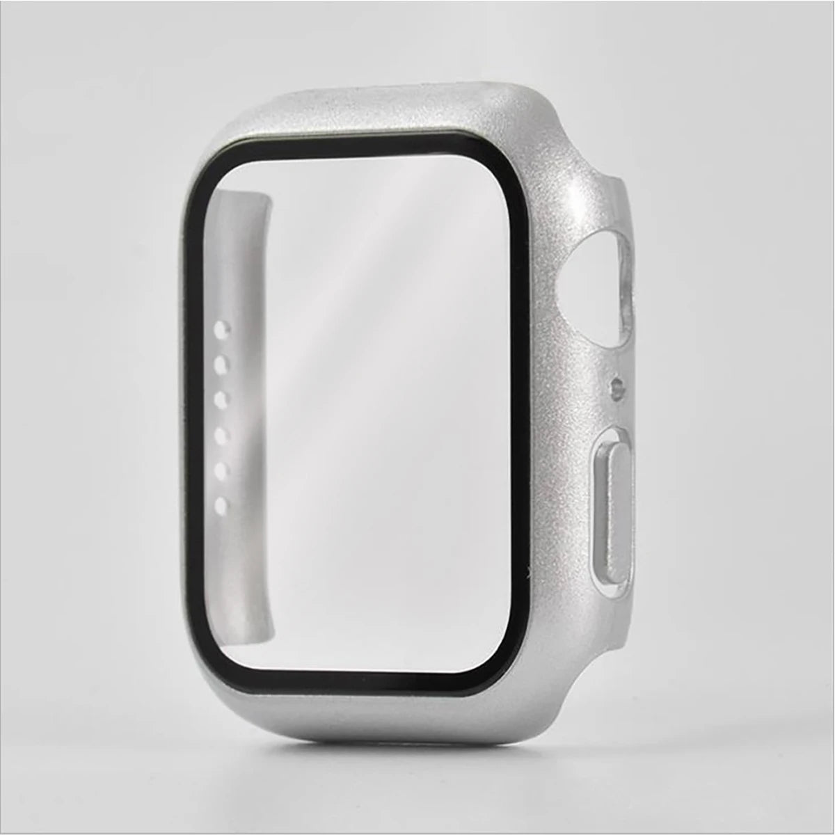 Glass+Case For Apple Watch 8 7 45mm 44mm 41mm 40mm PC Screen Protector Cover iwatch Series 3/4/5/6/SE/7/8 SmartWatch Accessories