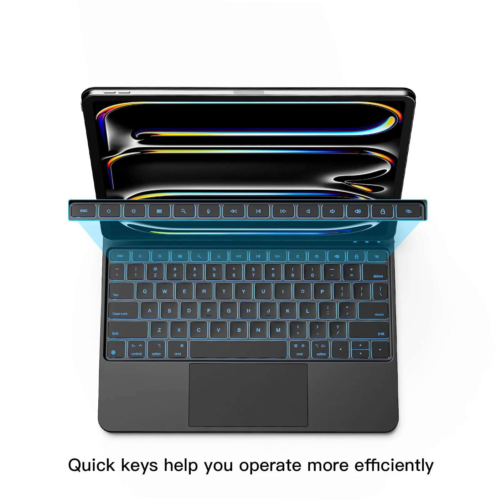 Magic Keyboard for iPad Air 4 Air 5 Air 6 Air 7 11 inch case for iPad Pro 11 inch 2018-2022 Generation Cover Smart Cover