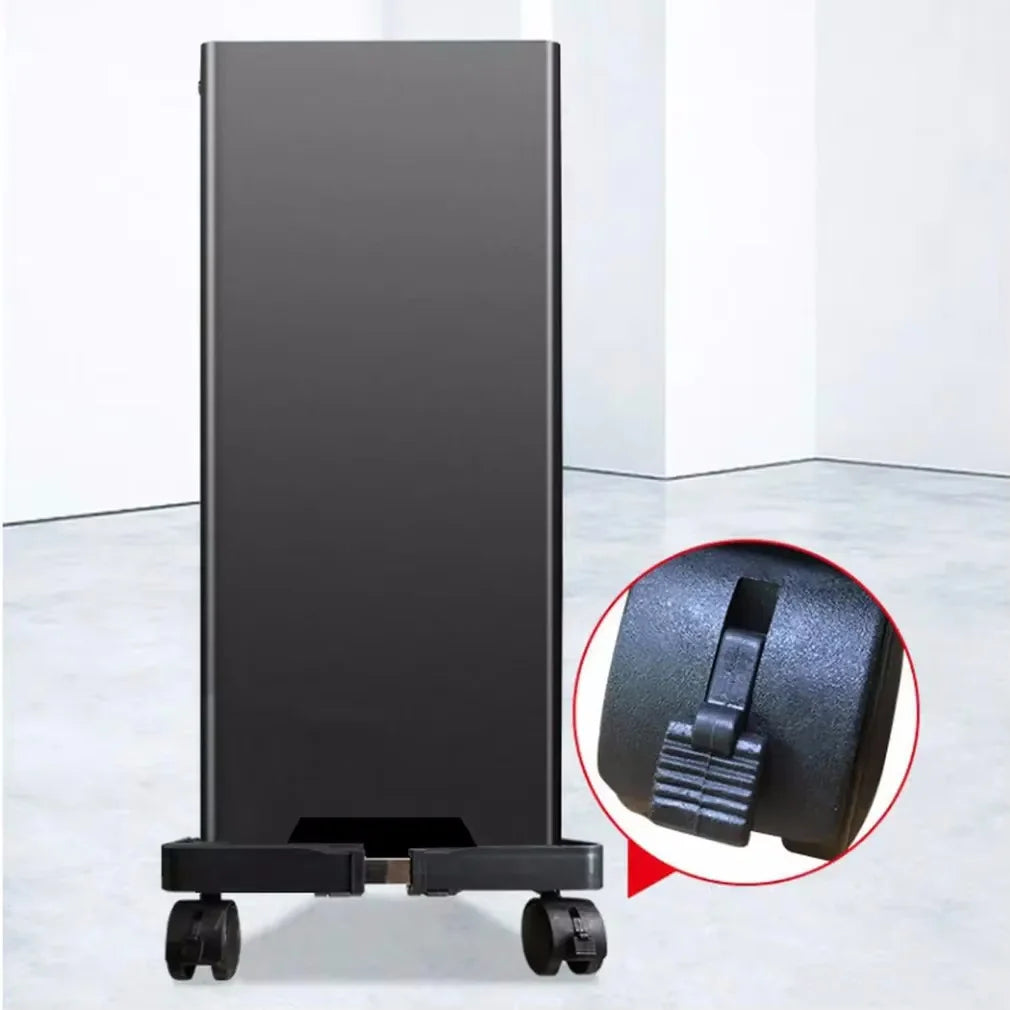Computer CPU Tower Stand, Adjustable Mobile CPU Stand, CPU Holder PC Tower Stand With Rolling Caster Wheels, Adjustable Width
