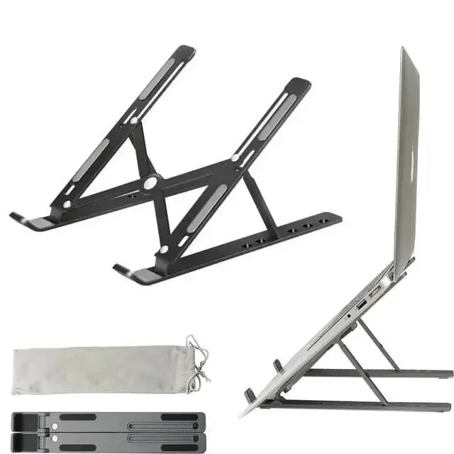 Portable Laptop Stand Aluminum Notebook Support Computer Bracket Macbook Air Pro Holder Accessories Foldable Lap Top Base For Pc