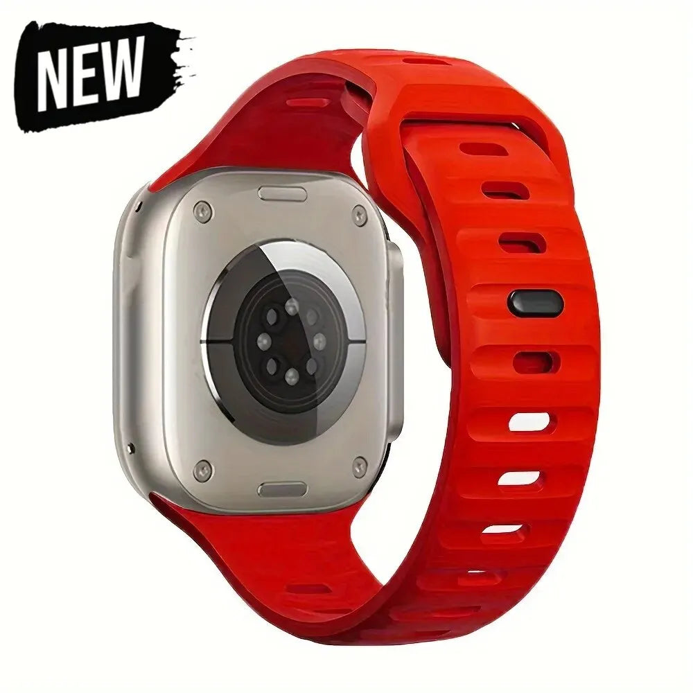 Soft Silicone Strap For Apple Watch Band Ultra 49mm 44mm 45mm 42mm 41mm 42mm 38mm Sport Watchband IWatch Serise 9 8 7 6 Bracelet